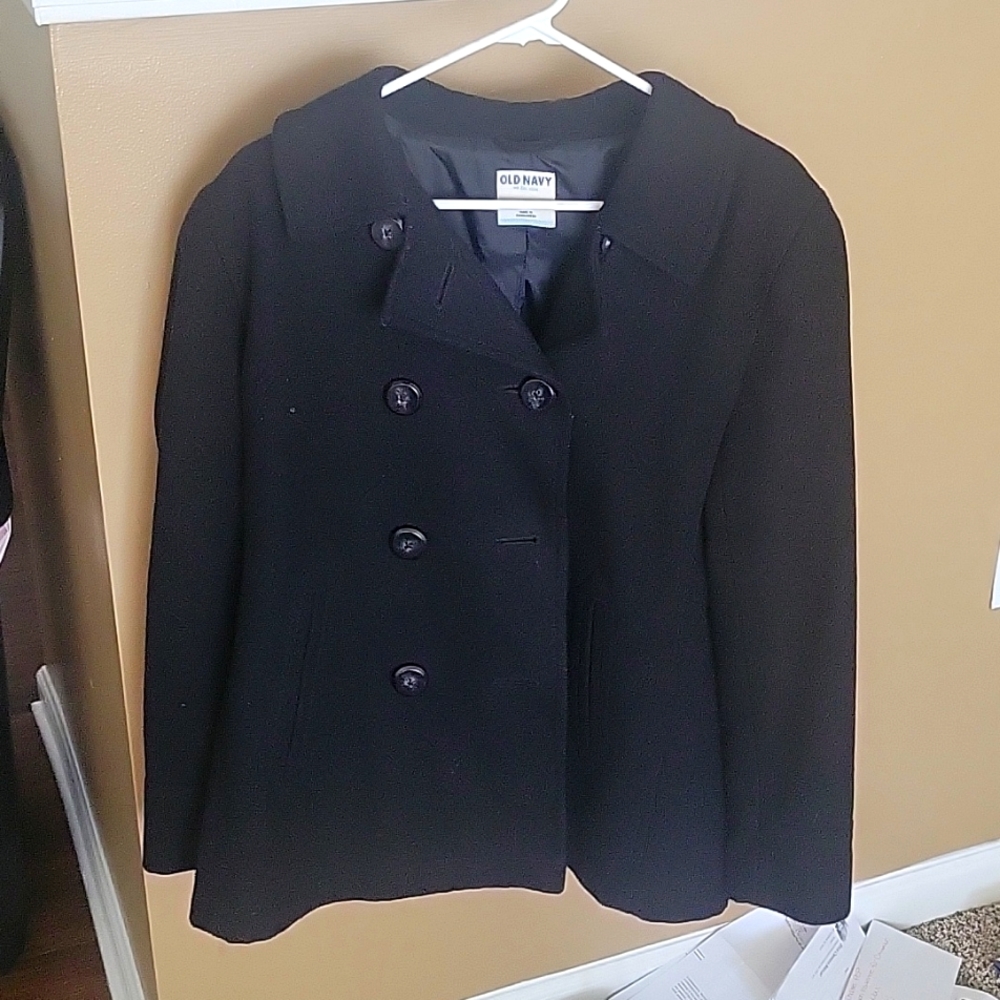Black pea coat